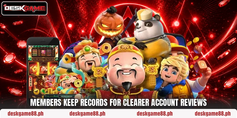 Members keep records for clearer account reviews Members keep records for clearer account reviews
