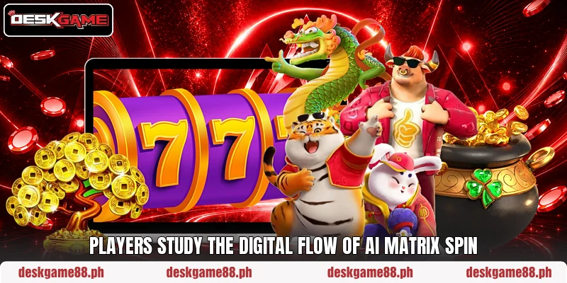 Players study the digital flow of AI Matrix Spin