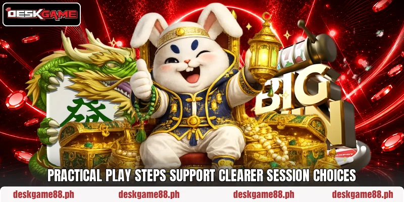 Practical play steps support clearer session choices