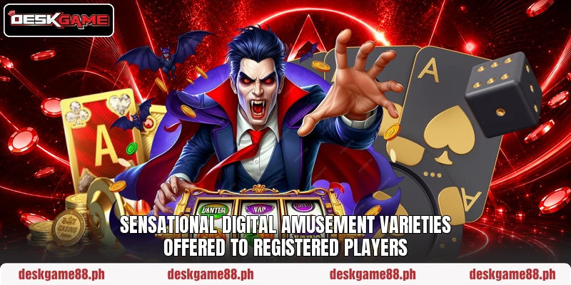 Sensational digital amusement varieties offered to registered players Sensational digital amusement varieties offered to registered players