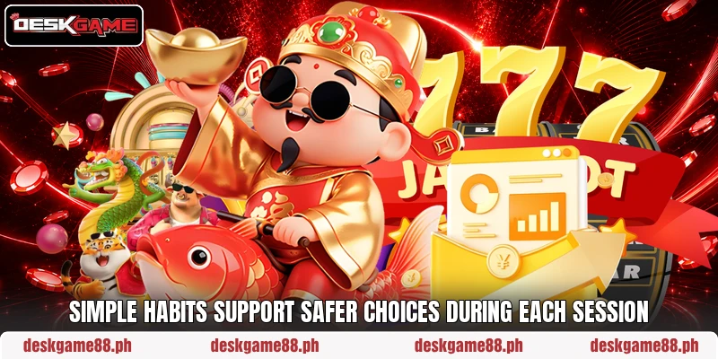 Simple habits support safer choices during each session