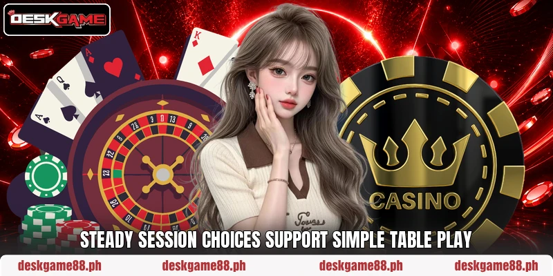 Steady session choices support simple table play